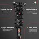 A-Premium Rear Complete Struts Compatible with Subaru Impreza [2.0L] 2012 2013 2014-2x Replacement Suspension Shock Absorber with Coil Spring Assembly