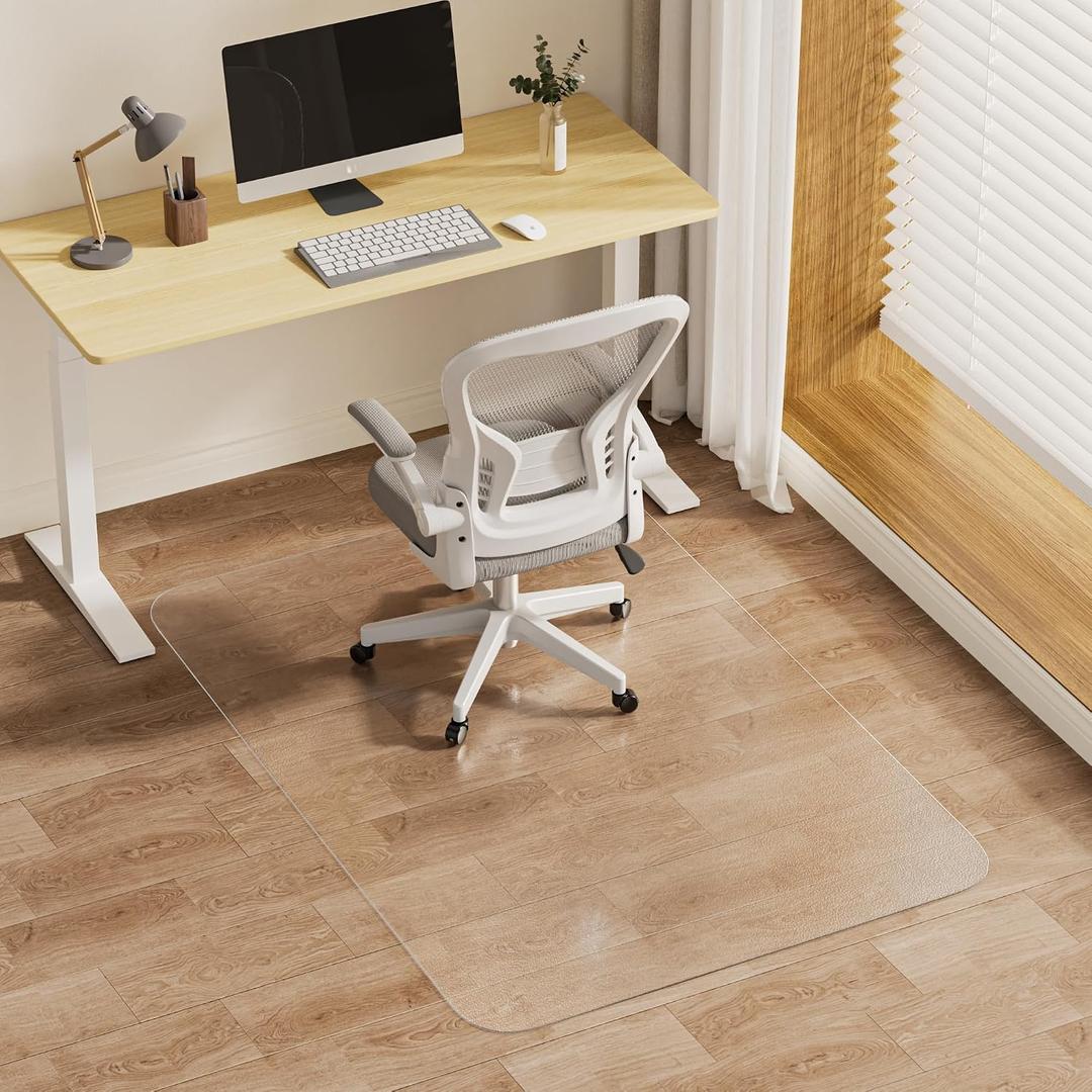 Clear Office Chair Mat for Hardwood Floors, Heavy Duty Protector, 36x 48inch- Clear