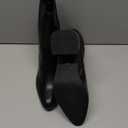 MIXIN Womens Chelsea Ankle Boots Fashion Tall Shaft Low Chunky Block Heel Pointed Toe Fall Winter Heeled Booties Shoes (7, Black)