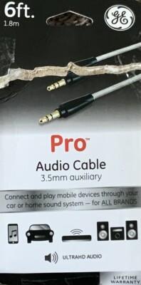 6ft Pro Audio Cable 3,5mm auxiliary