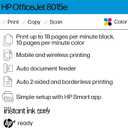 HP OfficeJet 8015e Wireless Color All-in-One Printer, 6 month Instant Ink trial included