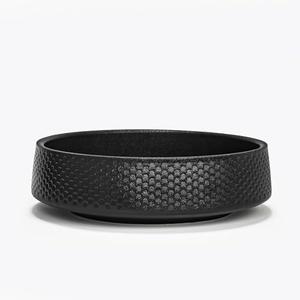 CD HOME 10" Decorative Bowl,Ceramic Fruit Bowl for Kitchen Counter,Entryway Key Holder & Jewelry Organizer - Modern Centerpiec, (Black)