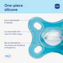 MAM Comfort Baby Pacifier 0-3 Months, Specially for Smaller Newborn Mouths, Lightweight One-Piece BPA-Free Silicone,Easy to Clean, Best for Breastfed Babies, 4 Pk, Made in Europe