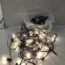 GLUROO 120FT Outdoor String Lights, G40 LED Patio Lights with 64pcs Bulbs, Waterproof Shatterproof Dimmable Globe Hanging Outdoor Cafe Bistro Porch Outside Light, 2Packs * 60ft