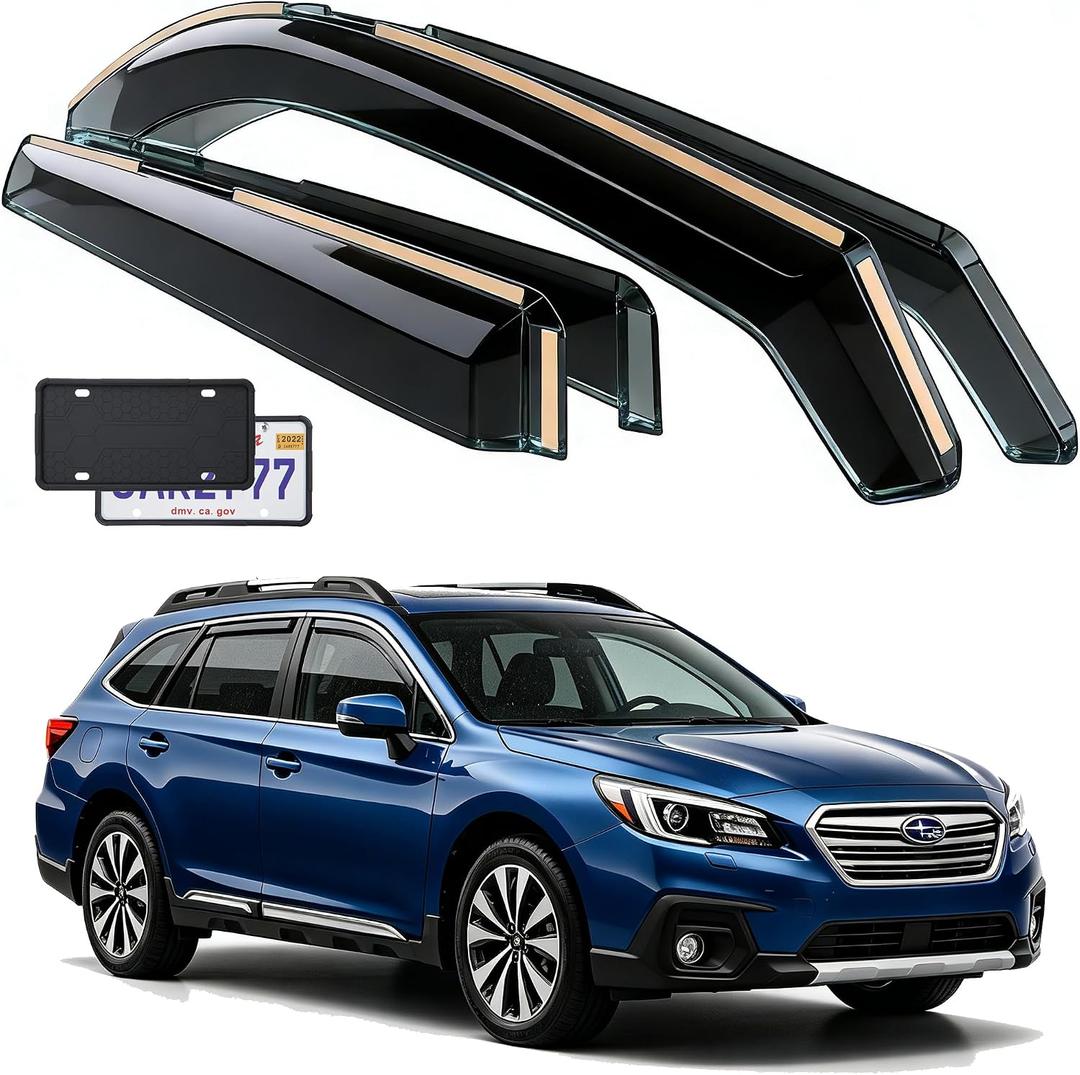 in-Channel Window Rain Guards for Subaru Outback 2025-2020 Extra Durable
