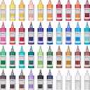 MEEDEN Soft Body Acrylic Paints Set: Matte Finish 40 Colors x 250ml/8.45oz Fluid Acrylic Paints for Art Painting on Canvas Wood & Glass for Students Adults Artists, 340 Fl Oz