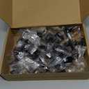 Ravinte 25 Pack 1-3/16 Inch Matte Black Kitchen Square Cabinet Knobs Solid Drawer Pulls Black Single Hole Kitchen Cabinet Hardware Knobs for Cabinets and Drawers