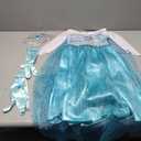 Girls Princess Elsa Dress Costume - Halloween Birthday Party Dress Up for Toddler Girl Kids Size 110