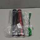 Vesici Slim Water Bottle 8.8 oz Small Stainless Steel Purse Compact Insulated Water Bottles Camping Travel Backpack Pocket Flask for Car Cold Coffee Tea(Black, Red,2 Pack)