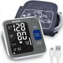 Alcedo Blood Pressure Monitor for Home Use, Automatic Digital BP Machine with Large Cuff for Upper Arm (Black Backlit Screen)