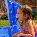 Sprinkler Splash Pad for Kids: Manta Ray Sprinkler with Basketball Hoop, Inflatable Water Play Mat, Outdoor Water Toys for Backyard Summer Play, for Toddlers and Kids Ages 1-3, 4-8, 8-12