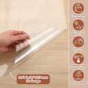 54 Inch x 15 ft Clear Vinyl Roll Sheet 10 Gauge Clear Plastic Roll Marine Vinyls Crystal Transparent Vinyl Sheeting for Window Boats Table Covering Greenhouse DIY Crafts Making Protective Film
