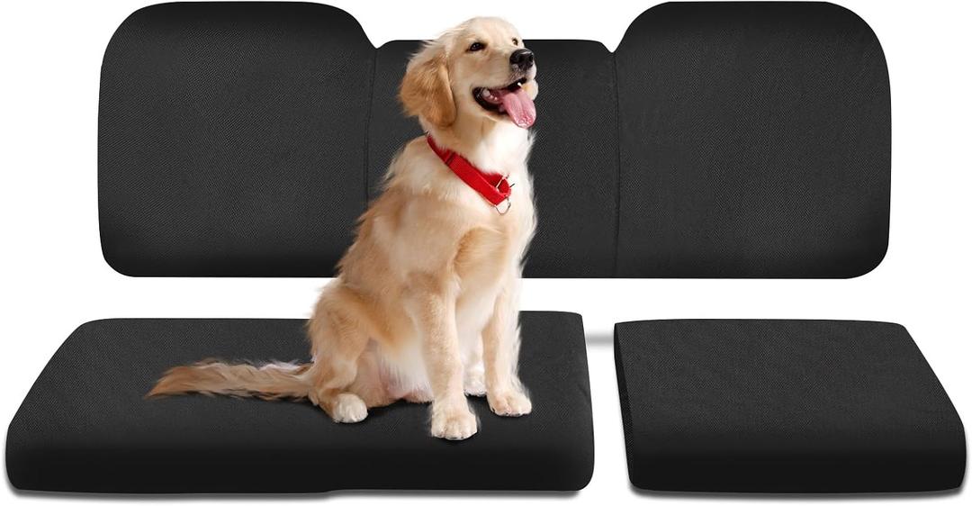 ZIDIYORUO UTV Seat Cover for Polaris Ranger 1000 2020-2025 & Ranger XP 1000 2017-2021, Waterproof Ranger Seat Covers, Dog-Proof & Easy-Clean, for a Full Back seat and 60/40 Split Bottom seat (Black)