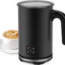 Electric Milk Frother, 4-in-1 Electric Milk Steamer,10 oz/300 ML Automatic Cold And Warm Foam Maker For Coffee,Latte,Cappuccino,Macciato, Hot chocolate,Non-Stick Coating,Easy Clean,Black