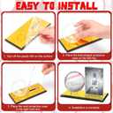 DoubleFill Acrylic Baseball Display Case for Ball and Cards Clear Ball Holder Ring Stand Set Centerpieces Protector Memorabilia Showcase(Golden,Small,Baseball)