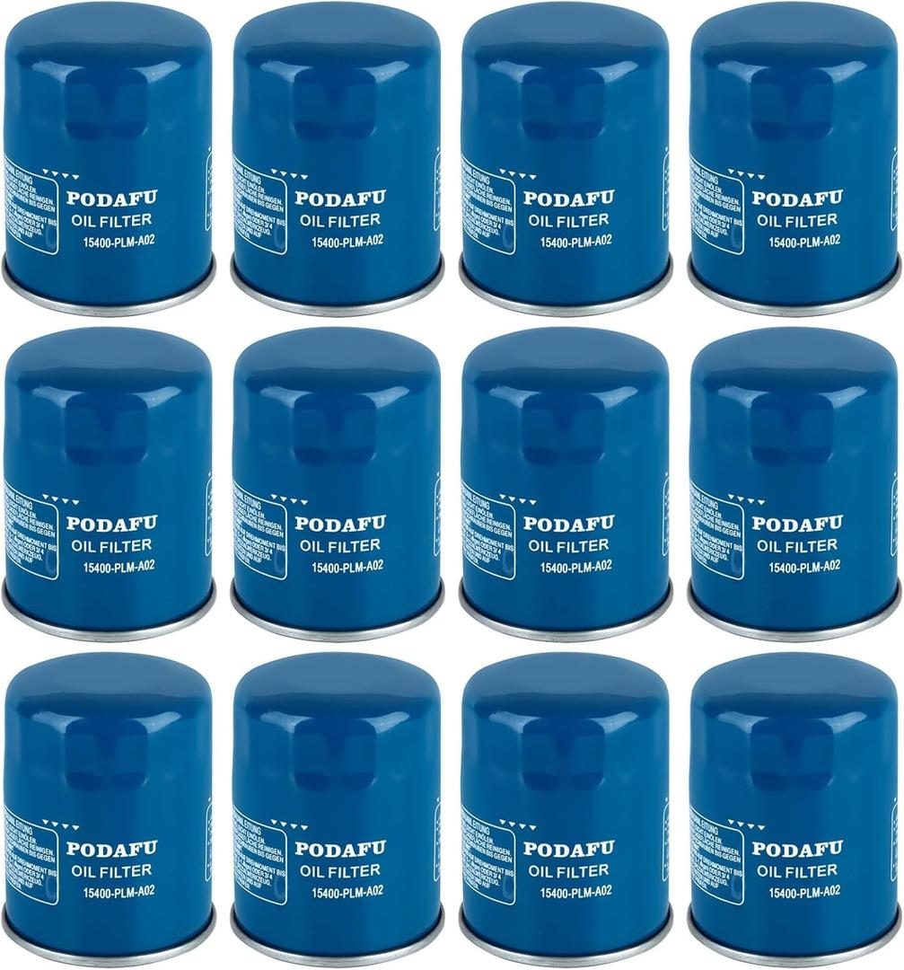 15400-PLM-A02 Oil Filter for Honda Acura TLX RDX Civic Pilot Replaces 15400PLMA02 15400-RTA-003 15400-RTA-002(12PCS)