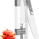 Misen 8" Chef Knife  High Carbon Japanese AUS-10 Stainless Steel  Hybrid German & Japanese Blade  Precision Kitchen Knife for Professionals & Home Cooks  Ultimate Cutting Performance - Gray