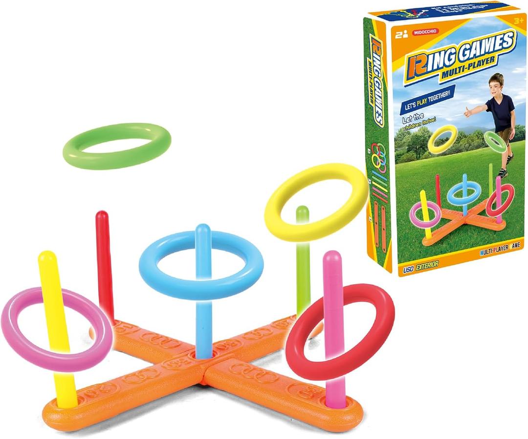 Ring toss Game for Kids Outdoor, Yard Toss Game for Kids & Family - Ring Toss Games, Indoor and Outdoor Sports Toys, Beach Toys, Swimming Pool Toy, Children's Birthday Gift.