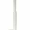 Elevance Height Adjustable Side Table, White Base, Golden Maple Top | Sofa Laptop Table for Couch & Bed | Small C-Shape End Table for Home or Office