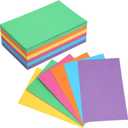 Fainne 300 Pcs 5 x 8 Inches Blank Index Cards 180 Gsm Thick Card Stock Assorted Color Neon Blank Flash Cards Colorful Study Notecards for Organizing(Bright Colors)