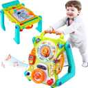 iPlay, iLearn 3 in 1 Baby Walker Sit to Stand Toys, Kids Activity Center, Toddlers Musical Fun Table, Lights and Sounds, Learning, Birthday Gift for 9, 12, 18 Months, 1, 2 Year Old, Infant, Boy, Girl