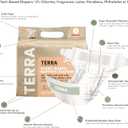 Terra Diapers Size 1 Newborn: 85% Plant-Based Diapers, Ultra-Soft & Chemical-Free for Sensitive Skin, Superior Absorbency for Day or Nighttime Diapers, Designed for Newborns up to 11 Pounds, 24 Count