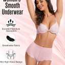 4Pack Women's High Waisted Underwear Moderate Tummy Control Shapewear Panties Stretch Lace Briefs for Women