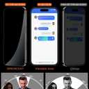 DIMONCOAT 4-PACK TOP 9H+ Glass for iPhone 15 Pro Max Privacy Screen Protector [Auto Alignment Kit] [10X Military Protection] UNBREAK Tempered Glass Film for iPhone 15 Pro Max 6.7 inch Case-Friendly