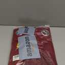 Hiasan Short Blackout Curtains for Bedroom - Thermal Insulated & Light Blocking Window Curtains for Living Room Christmas Decor, 2 Drape Panels Sewn with Tiebacks, Burgundy, 42 x 45 Inch