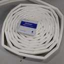 196 Wedge-Shape Foam Window Weather Stripping Door Seal Strip,Soundproofing Frame Winter Insulation Tape for Exterior Front Door,Noise Cancelling Window Inserts,Door Gap Filler Light Blocker,White