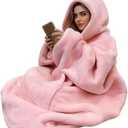 C hello cloud Oversized Hoodie Blanket, Wearable Blanket sweatshirt, Ultra Soft Sherpa Fleece Comfy Snuggle Hoodie M/L