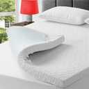 Bedluxury 3 Inch Full Size Mattress Topper Gel Memory Foam, High Density Soft Foam Mattress Pad Cover for Pressure Relief, Bed Topper with Removable Breathable Cover