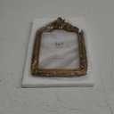 eletecpro 5x7 Vintage Picture Frame with Real Glass Cover, Antique Ornate Gold Arch Photo Frame 5 x 7 for Tabletop or Wall Hanging, Vintage Gold