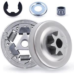 Adefol Chainsaw 3/8" -7T Spur Clutch Drum Sprocket Bearing 5pcs Kit For Stihl MS391 MS311 Replacement Parts with Needle Bearing Clutch Washer E-clip