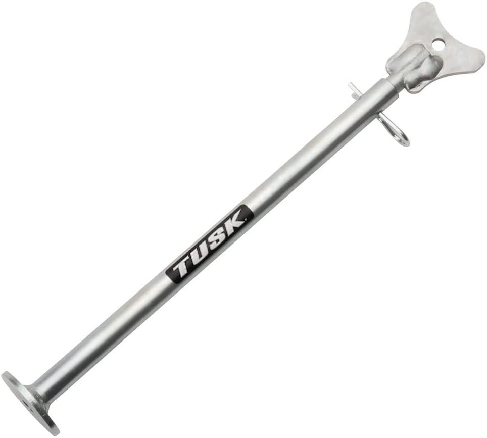 Tusk MotoCrutch Motorcycle Stand  Adjustable Kickstand Support (1119in), Zinc-Plated Heavy-Duty Steel