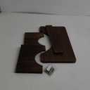 AZEN Wood Toilet Stool Squat Adult, Poop Stool for Bathroom Adults, Portable Toilet Potty Stools for Adults, 7 Inch Height (Black (1 Pack))