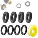 15Pcs Propane Tank Gasket and 15Pcs O-Rings for Soft Nose P.O.L. Fittings, Gas Leakage-Proof Sealing, Fits for Propane Gas Adapters, Connectors, Valves, Regulators, Accessories, More