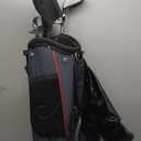 Golf Bag Lightweight Carry Bag, Dual Strap Golf Stand Bag with 6 Pockets, Lightweight Small Golf Bag for a Few Clubs and Rain Cover Hood (2 way-red)