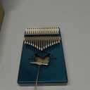 RANMING Kalimba Finger Piano kalimba 17 keys Portable Mbira Finger Piano with Tune Hammer Flannel Bag,Cleaning Cloth,Thumb Piano Key Stickers,Finger Covers,Adults Beginners and Music Lovers Gifts (Green)