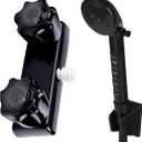 RV Shower Faucet w/Showerhead and Hose - Outdoor Non-Metallic Shower Parts On-Off Handheld Shower Head Valve Diverter Replacements for RVs, Fifth Wheels, Motorhomes,Travel Trailers,Campers,Black