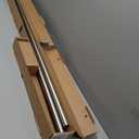 Ivilon Drapery Treatment Window Curtain Rod - Square Design 1 1/8 Rod. 72 to 144 Inch. Satin Nickel