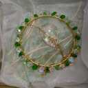 3 Pcs Crystal Suncatchers for Window Boho Decor Plant Sun Catchers Green Plants Artificial Hanging Wind Chime Sun Catchers with Chain Making Rainbow Indoor Outdoor Decor Plant Lover Gift