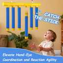 Falling Game Stick Family Games for Adults and Kids Travel Party Reaction Time Training Hand Eye Coordination Reflex Sticks Basketball Drop Hand Speed Challenge by Outdoor Yard Fun Handheld Toys