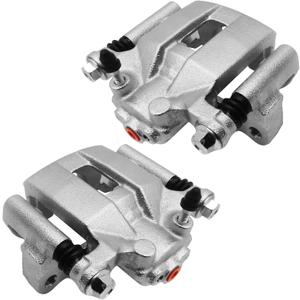 Rear Brake Caliper with bracket compatible with 2008-2013 Nissan Rogue, 2014-2015 Nissan Rogue Select L4 2.5L, Rear Driver and Passenger Side, set of 2, 19-B3437 19-B3436