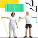 2 Pcs Resistance Band with Handles Chair Exercise Equipment for Seniors Physical Therapy Band Gifts for Elderly Women Rehab, Physical, Grandma, Grandpa (black)
