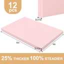 SGHUO 12pcs 4"x6" Pink Rubber Carving Blocks Linoleum Block Stamp Making Kit