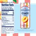 Sanpellegrino CIAO Peach Sparkling Water, Real Fruit Juice, 24 Pack (EXP 09/30/27)