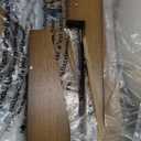 COLAMY Counter Height Bar Stools Set of 2, Kitchen Bar Stools with Back, Mid Century Modern Upholstered, with Wood Legs for Kitchen Island Dining Room, Beige