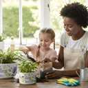 Ceramic Plant Pots Set of 3, Planters & Container Accessories Planters Indoor Outdoor Flower Planter for Home, Garden, Office Dcor 6 5 4 (SH008)