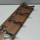 Coat Rack Wall Mount, Wooden Heavy Duty Coat Rack for Wall,8 Triple Coat Hanger Hooks for Hanging Coats,Jacket,Hat,Clothes (Brown, 8 Hooks)